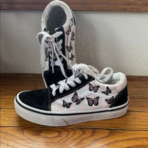 Vans Off the Wall Girls 🦋 Butterfly cute kid sneakers size 1